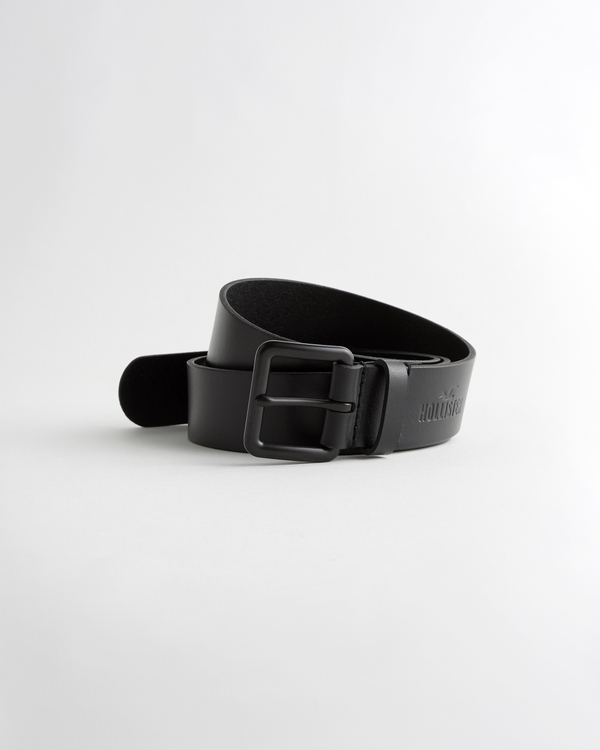 Leather Belt, Black view 1