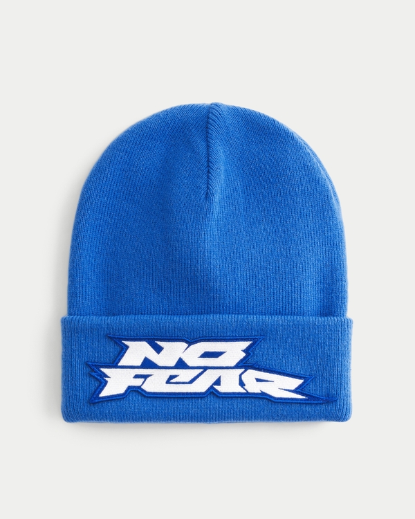 No Fear Graphic Beanie, Blue view 1