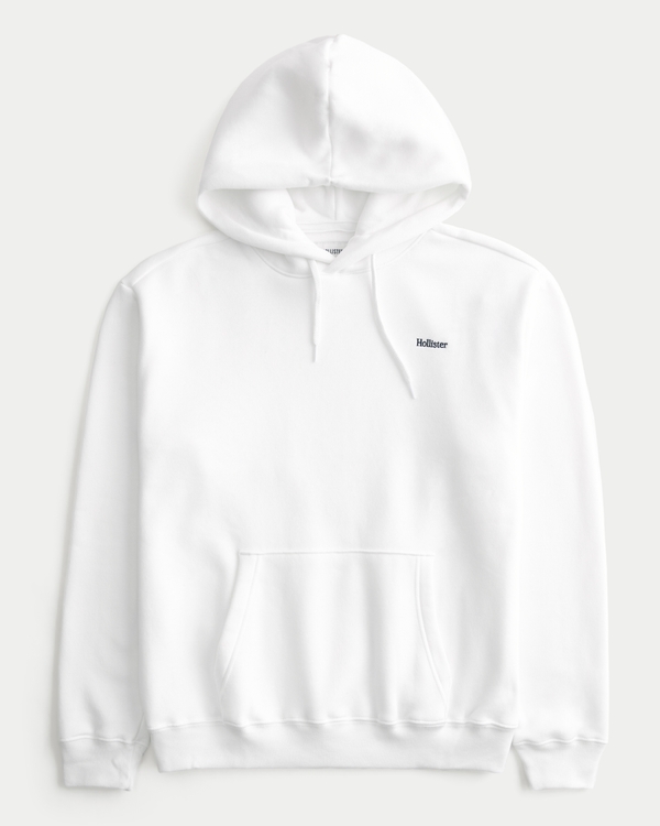 Relaxed Logo Hoodie, White view 1
