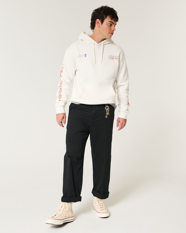 Relaxed Oracle Red Bull Racing Hoodie, Cream view 2