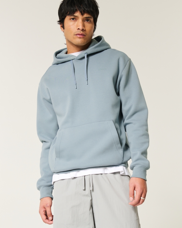 Relaxed Cooling Hoodie, Teal Gray view 1