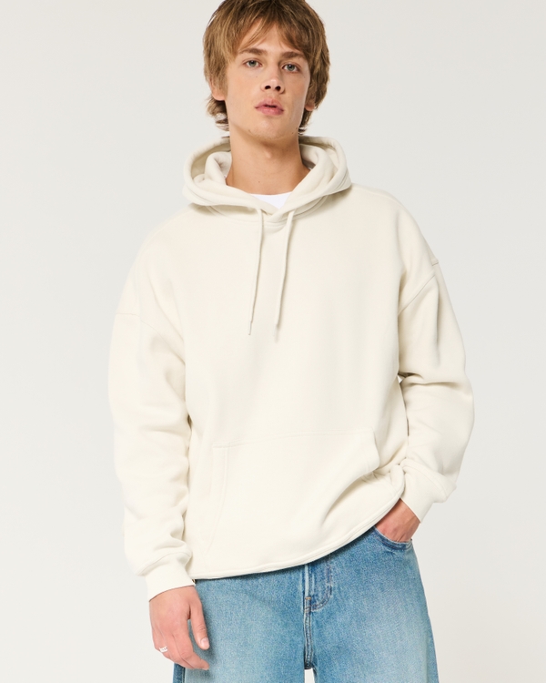 Baggy Hoodie, Cream view 1