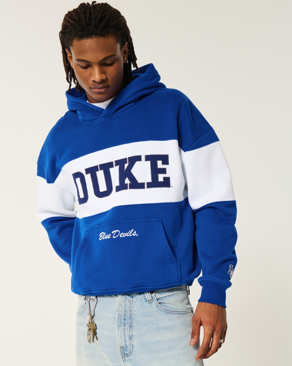 Boxy Duke Blue Devils Graphic Hoodie, Blue view 2