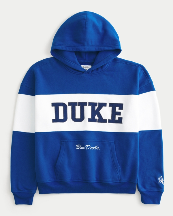 Boxy Duke Blue Devils Graphic Hoodie, Blue view 1
