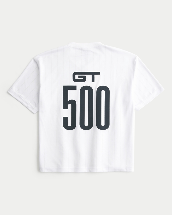 Boxy Shelby Graphic Soccer Jersey, White view 1