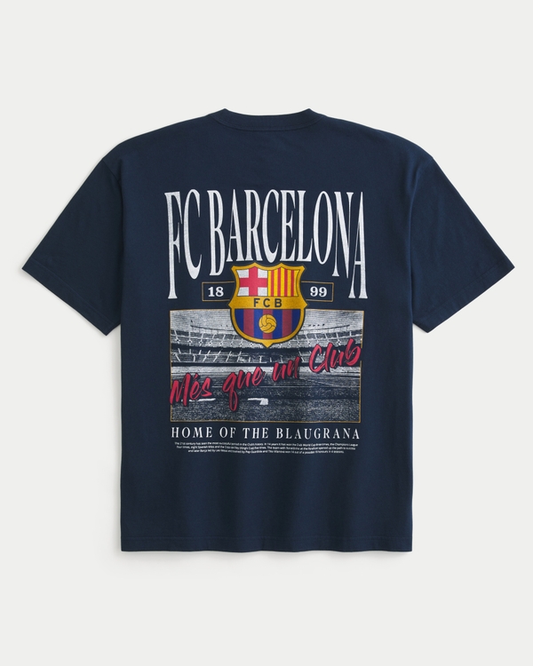 FC Barcelona Graphic Tee, Navy Blue view 1