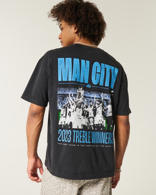 Manchester City Graphic Tee, Black view 2