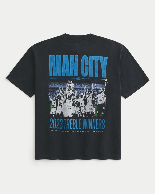 Manchester City Graphic Tee, Black view 1