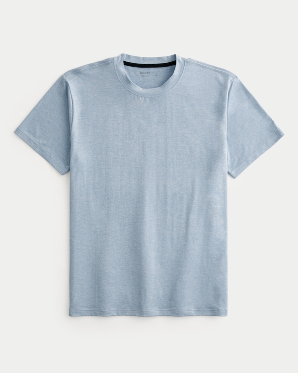 Relaxed Active Crew T-Shirt, Light Heather Blue view 1