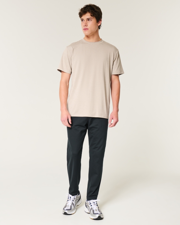 Relaxed Active Crew T-Shirt, Heather Tan view 2