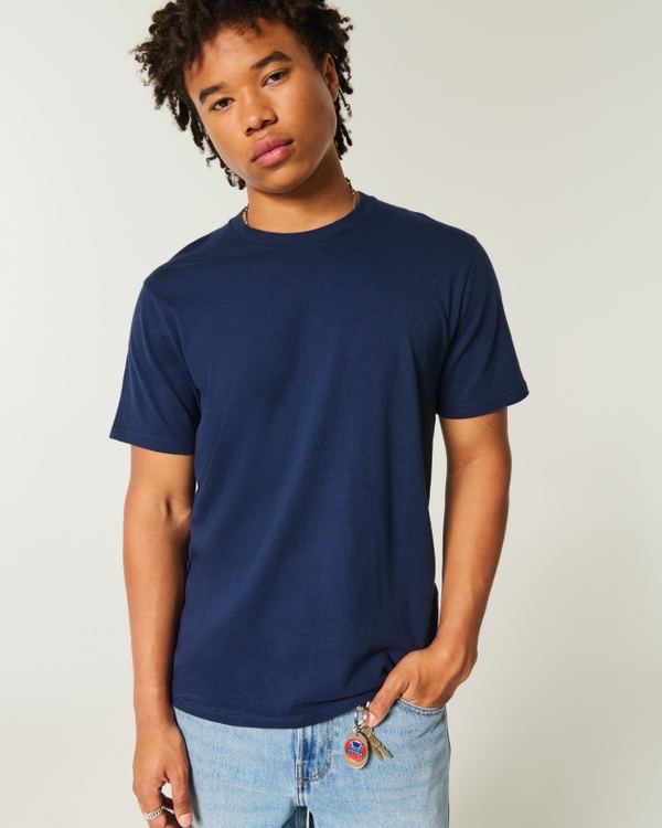 Classic Fit Crew T-Shirt, Navy view 1