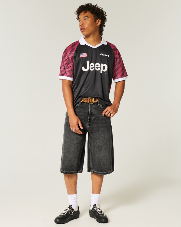 Washed Black Denim Half Pants, Washed Black view 2