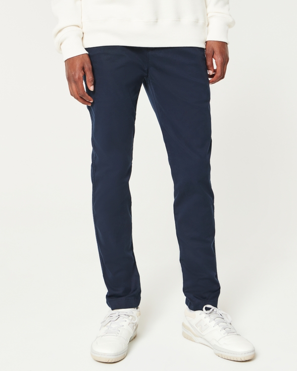 Skinny Chino Pants, Navy view 2