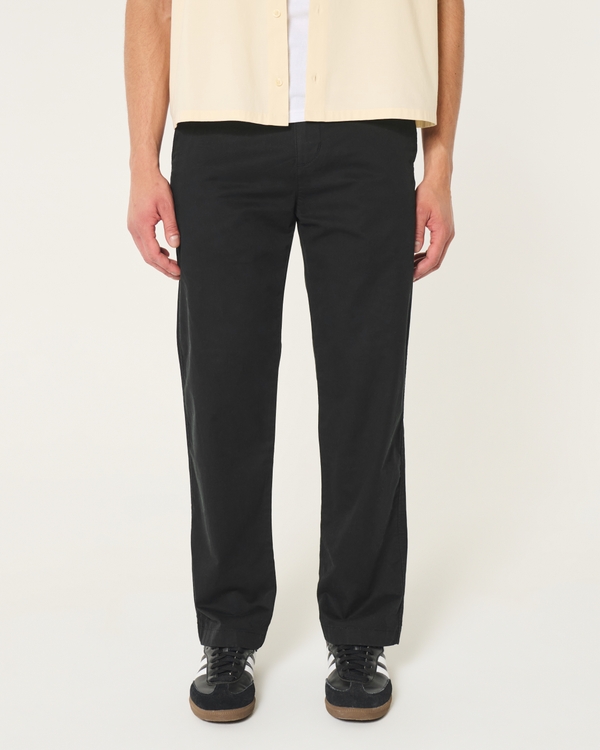 Straight Chino Pants, Black view 2