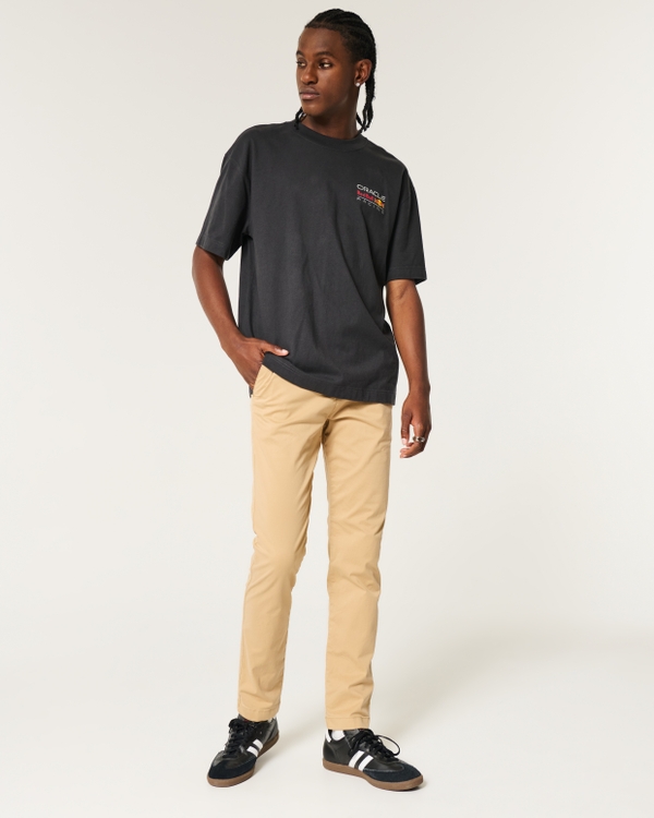 Skinny Chino Pants, Khaki view 2