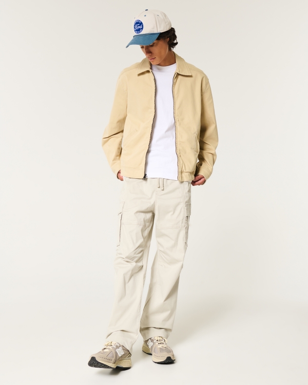 Baggy Cargo Pull-On Pants, Light Tan view 2