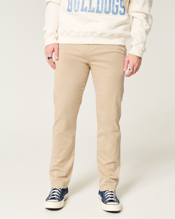 Slim Straight Chino Pants, Light Khaki view 2