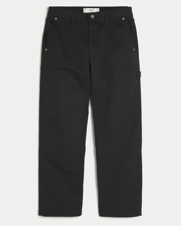 Baggy Workwear Pants, Black view 1