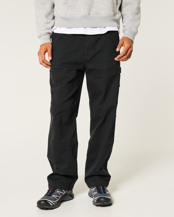 Baggy Workwear Pants, Black view 2
