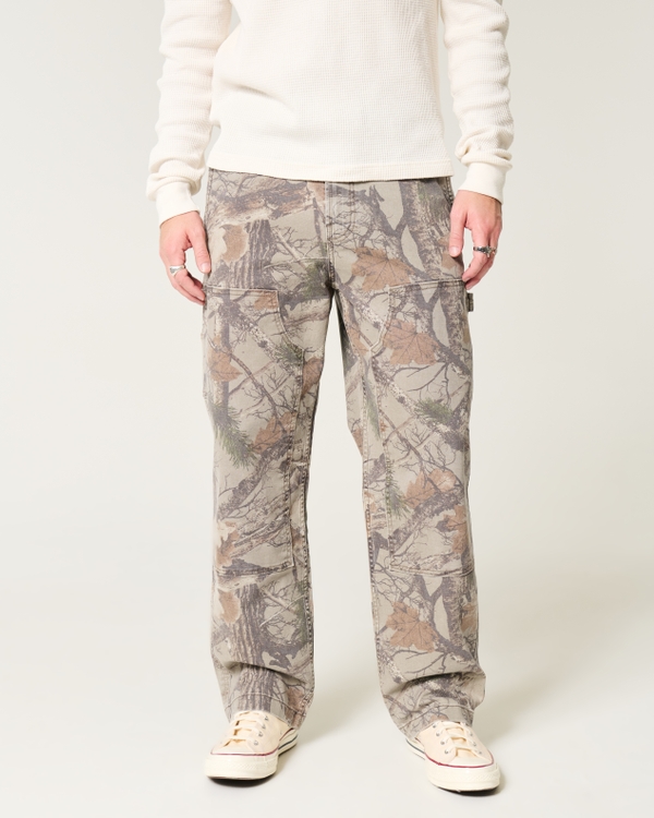 Camo Baggy Carpenter Pants, Tan Camo view 2