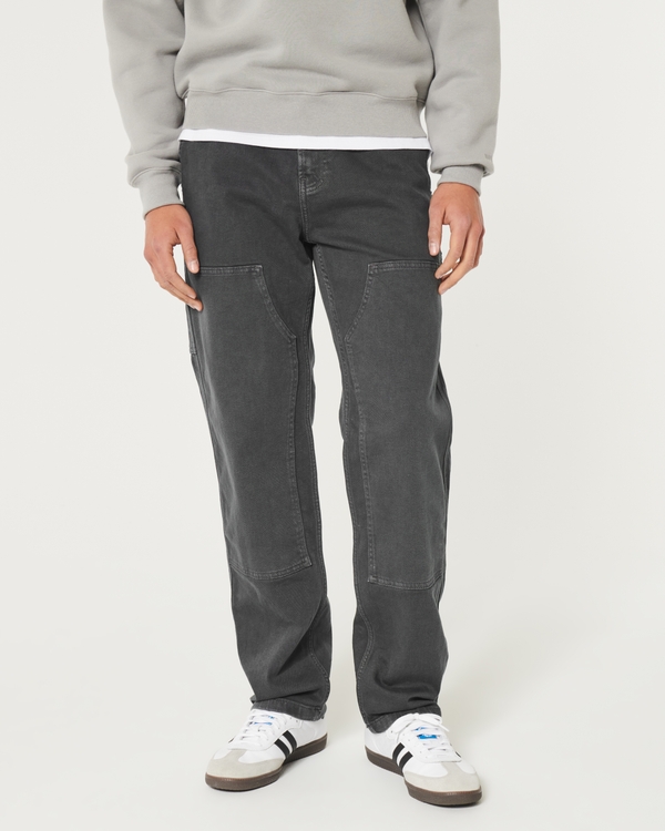 Loose Carpenter Jeans, Dark Grey Carpenter view 2