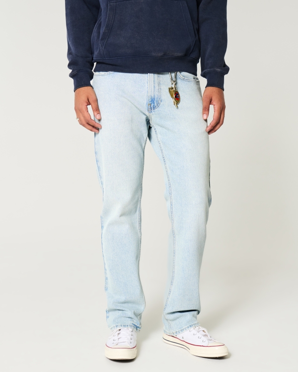 Light Wash Straight Jeans, Light view 2