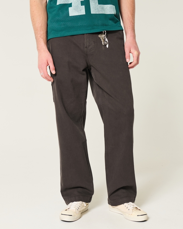 Baggy Carpenter Jeans, Dark Brown view 2