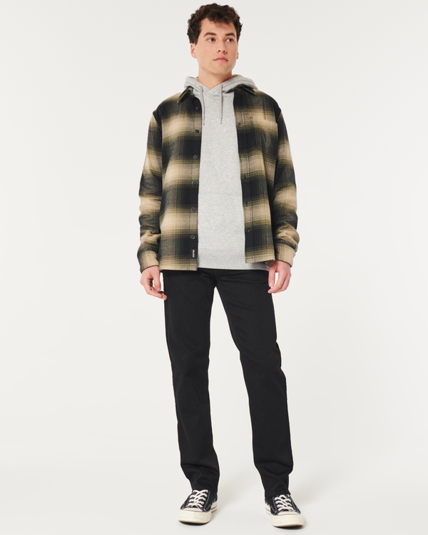 Black No Fade Slim Straight Jeans, No Fade Black view 1
