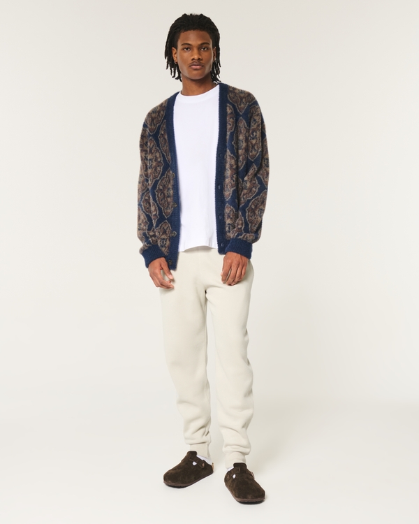 Hollister Feel Good Fleece Joggers, Light Tan view 1