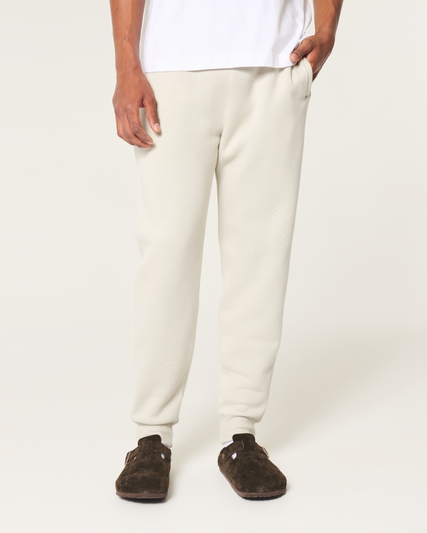 Hollister Feel Good Fleece Joggers, Light Tan view 2