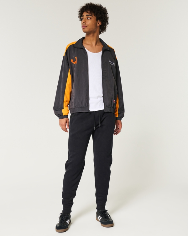 Hollister Feel Good Fleece Icon Joggers, Black view 1