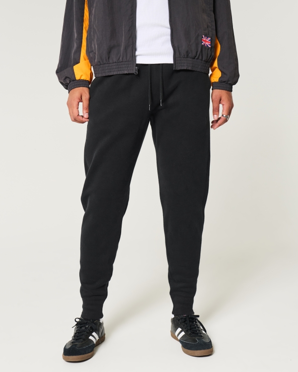 Hollister Feel Good Fleece Icon Joggers, Black view 2