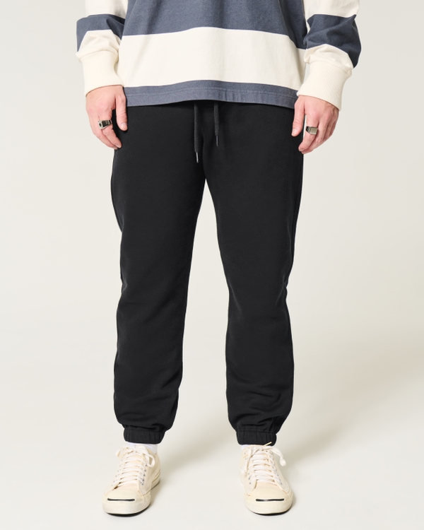 Relaxed Fleece Joggers, Black view 2