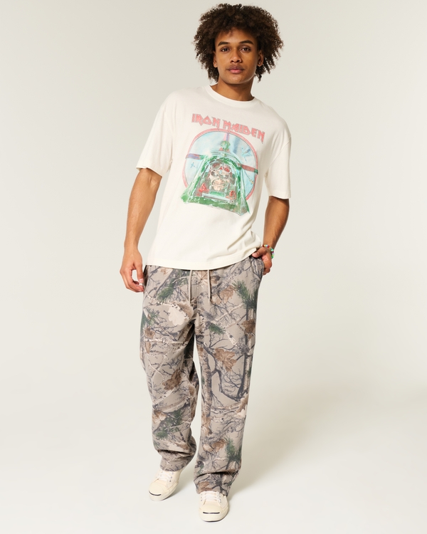 Baggy Camo Sweatpants, Light Brown Camo view 1