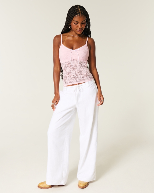 All-Over Lace Cami, Light Lilac view 2