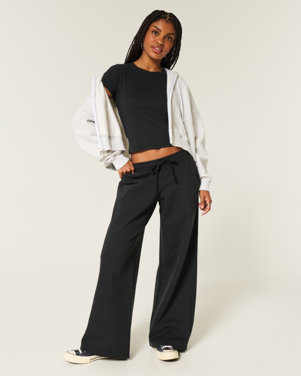 Baggy Sweatpants, Black view 1