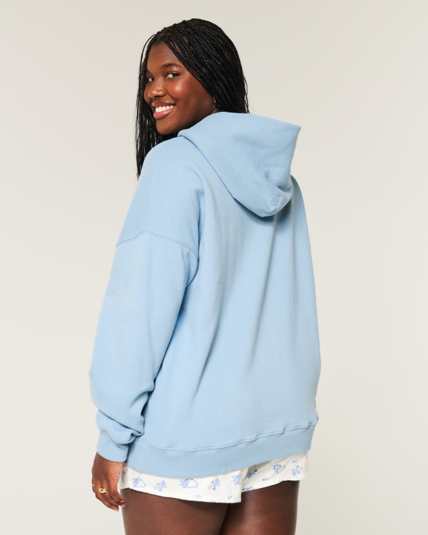 Oversized Hoodie, Lake Blue view 2