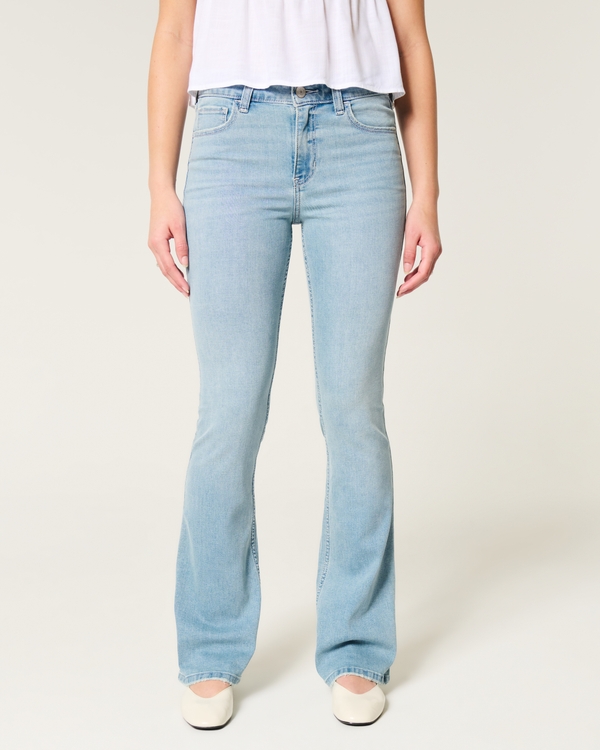 Mid-Rise Light Wash Boot Jeans, Light view 2