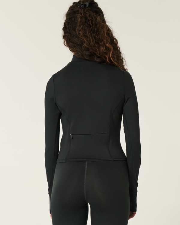 Gilly Hicks Active Recharge Zip-Up Jacket, Black view 2