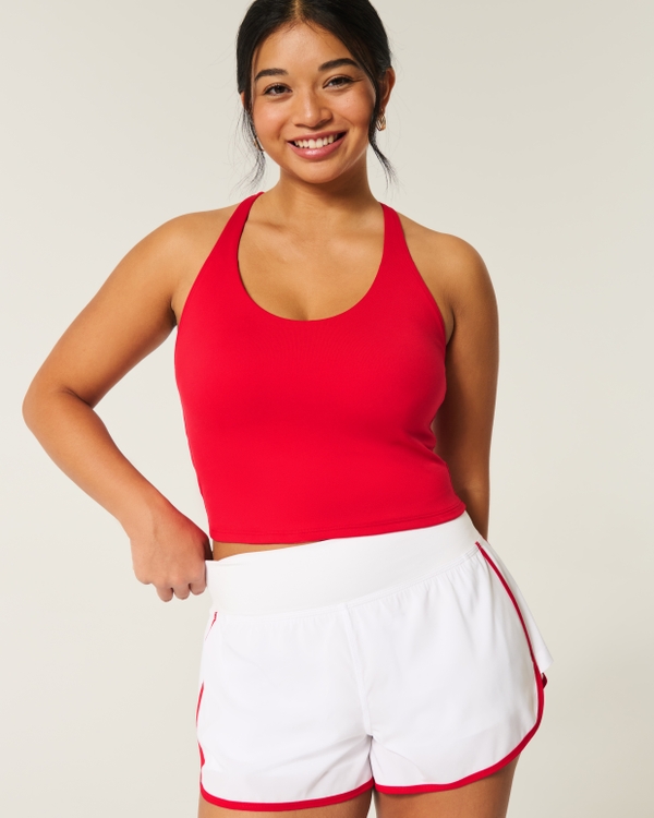 Gilly Hicks Active Recharge Halter Tank, Cherry Red view 2