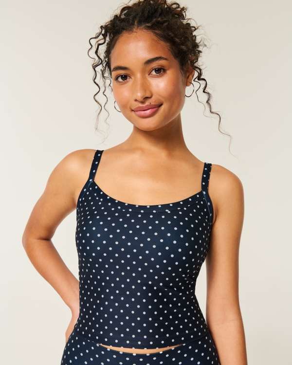 Gilly Hicks Active Recharge Tank, Navy Dot view 1