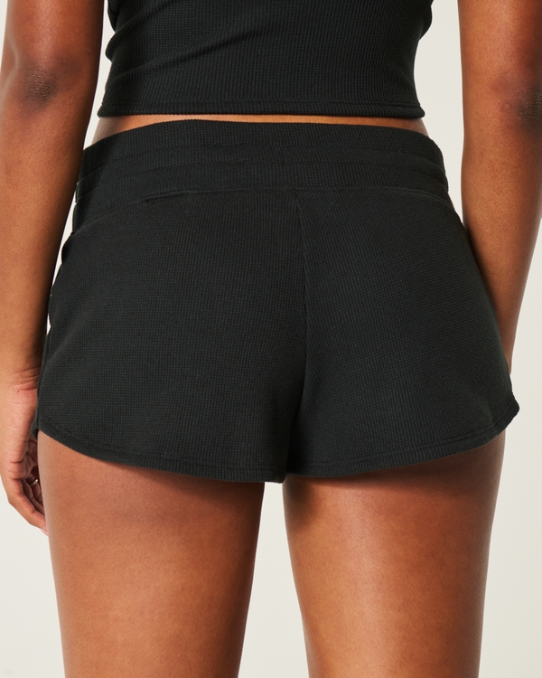 Gilly Hicks Cozy Waffle Shorts, Black view 2